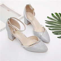 Women Fashion High Quality Silver Wedding High Heel