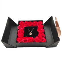 Eternal Roses Gift Box with Design Necklace 100 Languages Love You Birthday Gifts for Her Women Wife Mom Girlfriend Valentines