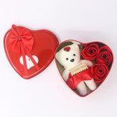 Bear Soap Rose Love Gift Box Romantic Valentines Day Mother Day Gift Wedding Birthday Flower Room Decoration Home Party Supplies