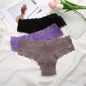 Sexy Lace Cotton Brazilian Pants Women Low Waist Panties Underwear